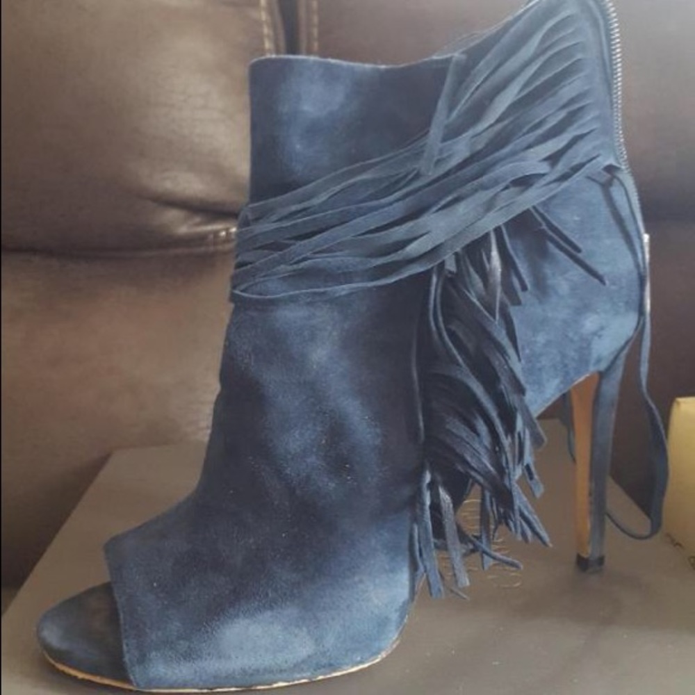 Navy booties